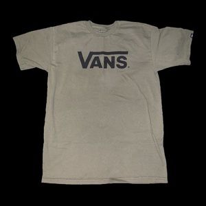 navy green vans tee